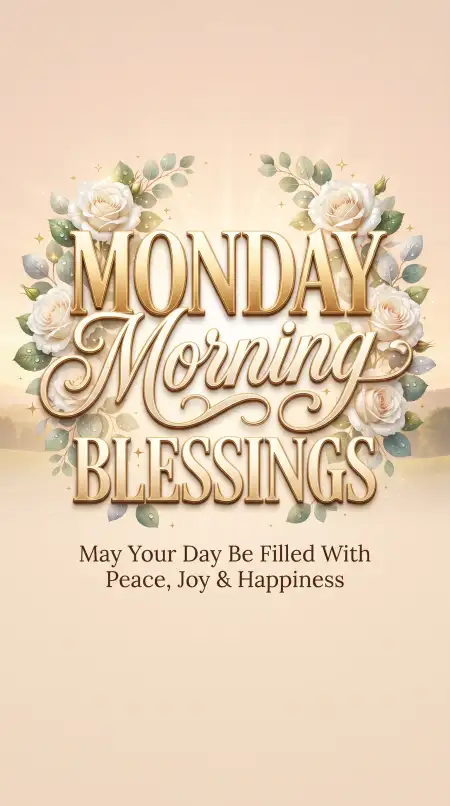 happy monday morning blessings