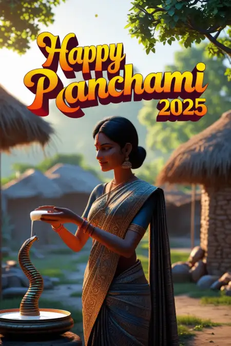 Happy Nag Panchami 2025 Status Image In Hindi - Free Happy Nag Panchami Download