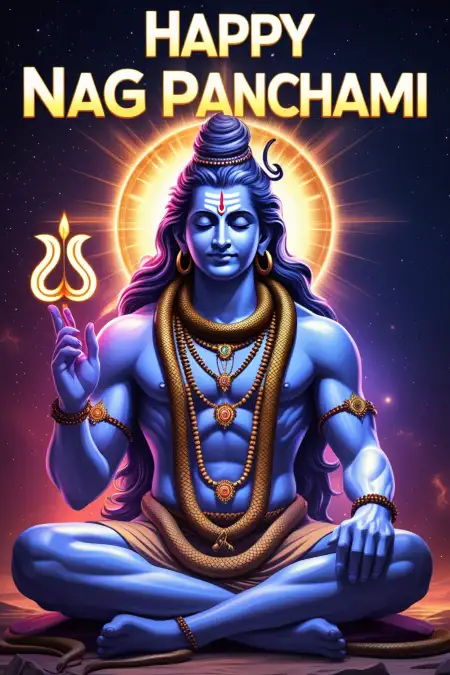 Happy Nag Panchami Wishes With Lord Shiva Images - Free Happy Nag Panchami Download