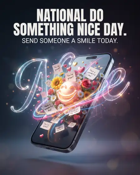 happy national do something nice day messages - Happy National Do Something Nice Day Status