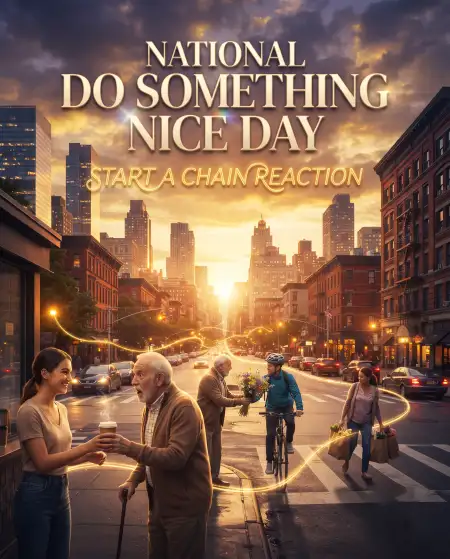 happy national do something nice day social post 2026 - National Do Something Nice Day 2026