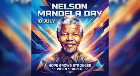 Happy Nelson Mandela Day Poster 2026 - Free Nelson Mandela Poster 2026 Download