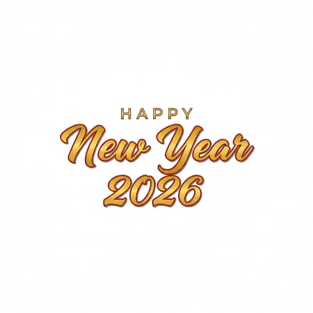 Free Happy New Year 2026 3d Text Png PNG Image Download