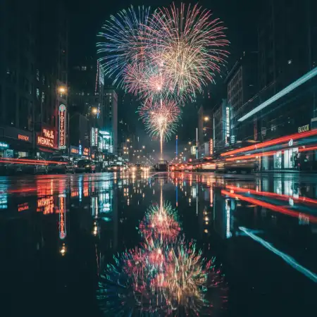 Happy New Year 2026 Background Midnight Theme - Free Happy New Year 2026 Background Download