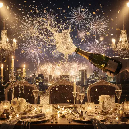 Happy New Year 2026 Background With Fireworks - Free Happy New Year 2026 Background Download