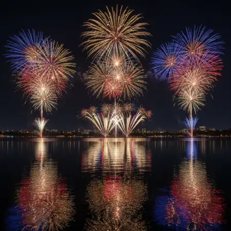 Free Happy New Year 2026 Background With Fireworks Background Download