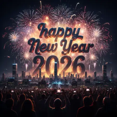 Free Happy New Year 2026 Clock Midnight Background Background Download