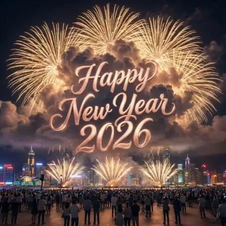 Free Happy New Year 2026 Creative Design Background Download