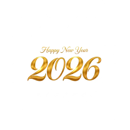 Free Happy New Year 2026 Creative Png PNG Image Download
