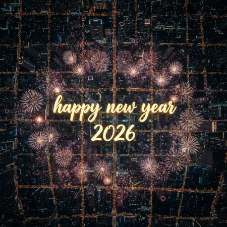 Free Happy New Year 2026 Elegant Typography Design Background Download