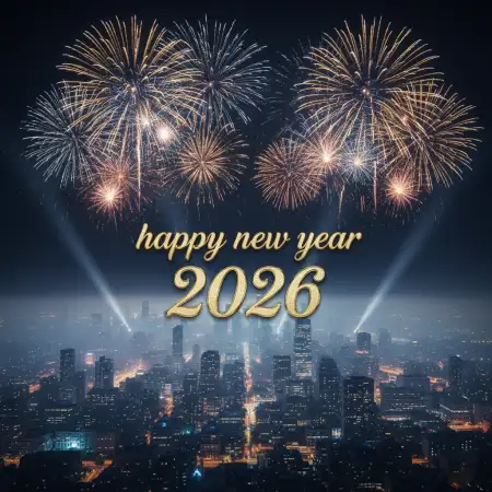 Free Happy New Year 2026 Fireworks Hd Background Background Download