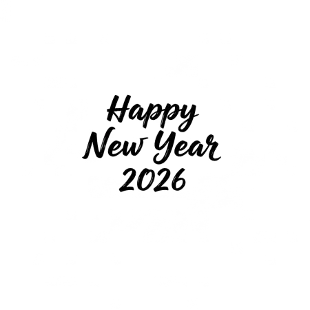 Free Happy New Year 2026 Glitter Png PNG Image Download