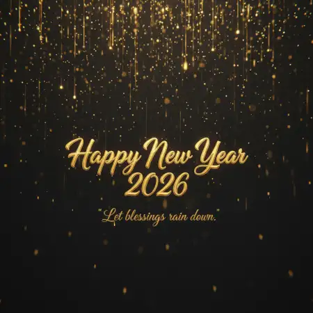 Happy New Year 2026 Greeting Card Dark Theme - Free Happy New Year Download