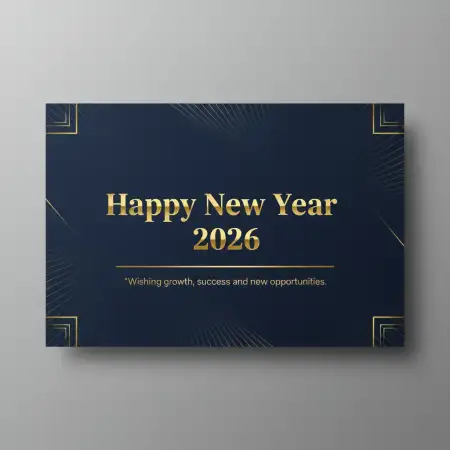 Happy New Year 2026 Greeting Card Design - Free Happy New Year Download