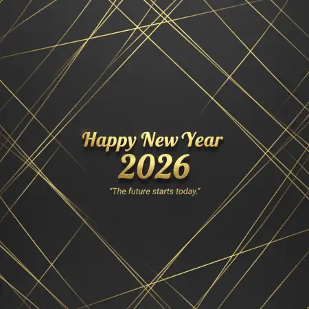 Happy New Year 2026 Greeting Card Fireworks Design - Free Happy New Year Download