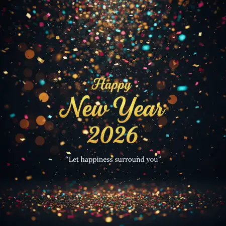 Happy New Year 2026 Greeting Card For Whatsapp - Free Happy New Year Download
