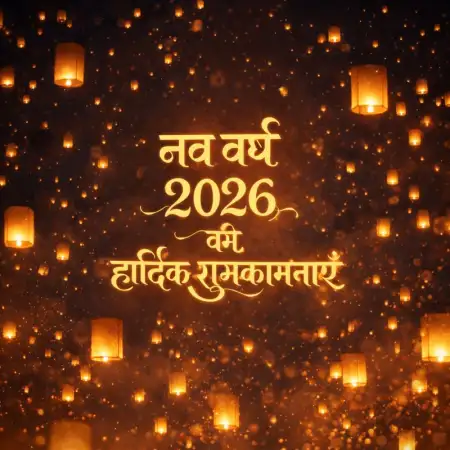 Happy New Year 2026 Greeting Card In Hindi - Free Happy New Year Download