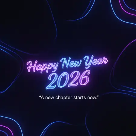 Happy New Year 2026 Greeting Card Latest Design - Free Happy New Year Download