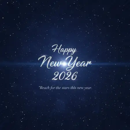 Happy New Year 2026 Greeting Card Mockup - Free Happy New Year Download