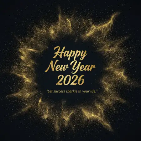 Happy New Year 2026 Greeting Card Vertical Design - Free Happy New Year Download