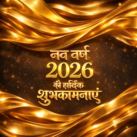 Happy New Year 2026 Hindi Creative Design - Free Happy New Year Download