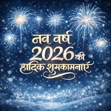Happy New Year 2026 Hindi Png Text - Free Happy New Year Download