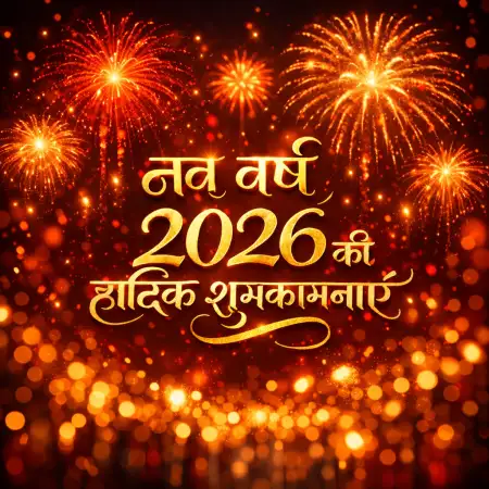 Happy New Year 2026 Hindi Wishes Images - Free Happy New Year Download