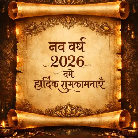 Happy New Year 2026 Hindi Youtube Banner - Free Happy New Year Download