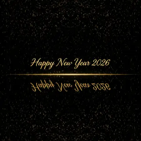 Free Happy New Year 2026 Luxury Greeting Card Background Download