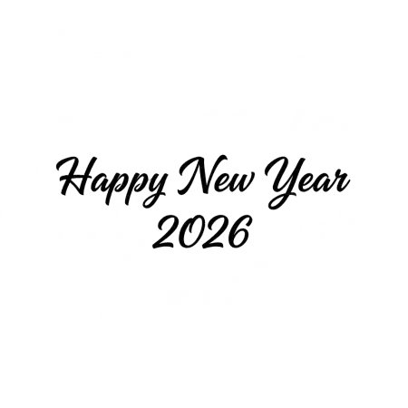 Happy New Year 2026 Modern Design Png - Free Png Design Download