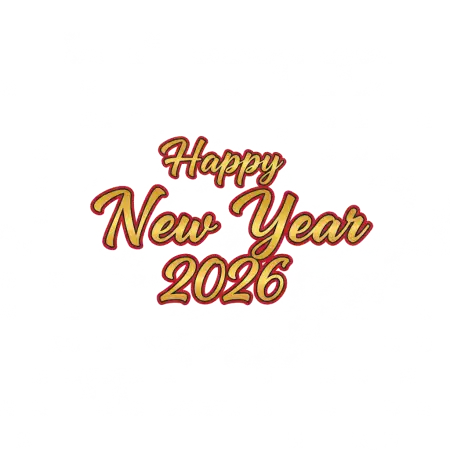 Free Happy New Year 2026 Png Element PNG Image Download