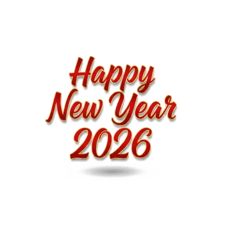 Free Happy New Year 2026 Png For Digital Marketing PNG Image Download