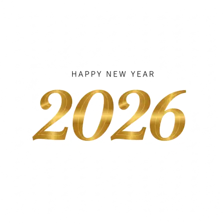 Happy New Year 2026 Png Simple Design - Free Png Design Download