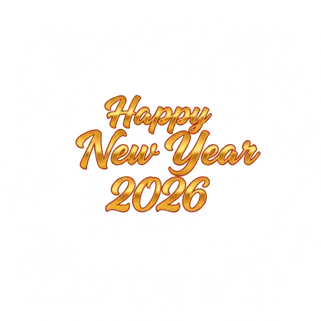 Free Happy New Year 2026 Png Text Effect PNG Image Download