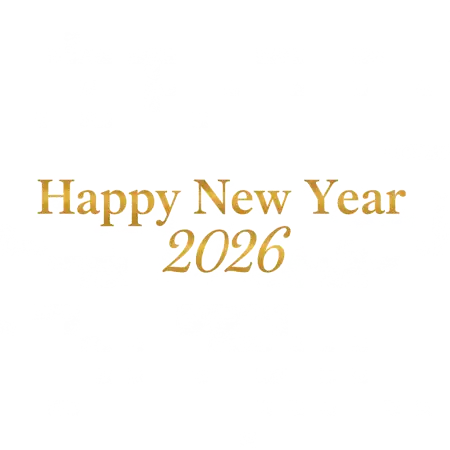 Free Happy New Year 2026 Png Text Studio Quality PNG Image Download