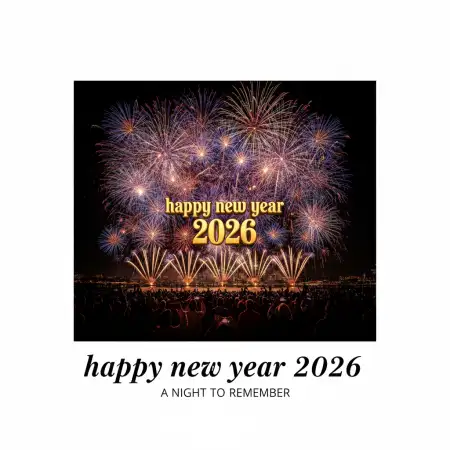 Free Happy New Year 2026 Poster Background No Watermark Background Download