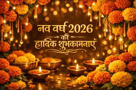Happy New Year 2026 Poster In Hindi - Free Happy New Year Download