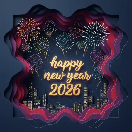 Happy New Year 2026 Web Story Background 9:16 - Free Web Background Download