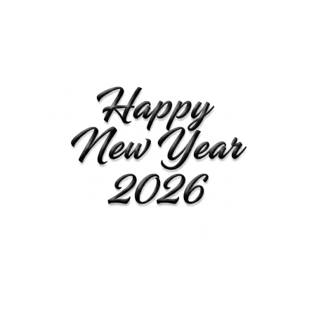 Free Happy New Year 2026 Western Style Png PNG Image Download
