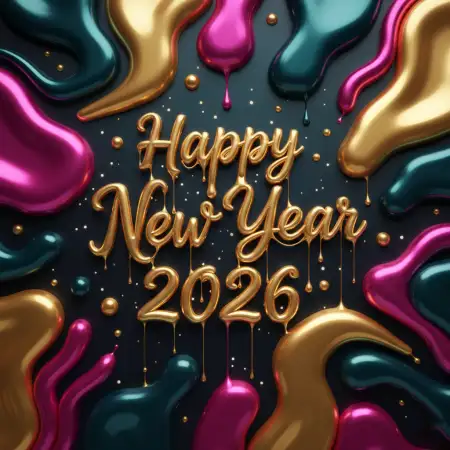 Free Happy New Year 2026 Wishes Best Lines Background Download