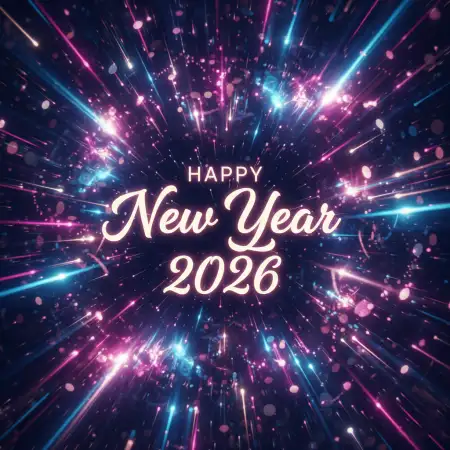Free Happy New Year 2026 Wishes Caption Background Download