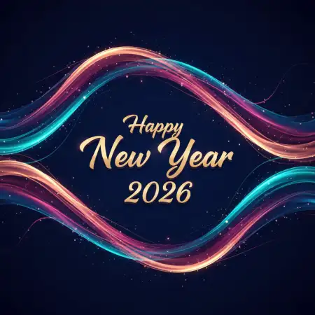 Free Happy New Year 2026 Wishes Elegant Background Download