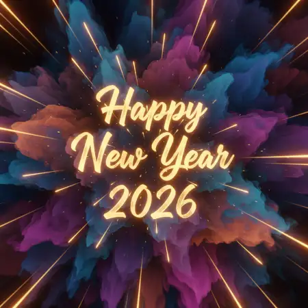 Free Happy New Year 2026 Wishes For Students Background Download