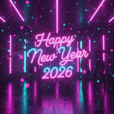 Free Happy New Year 2026 Wishes Printable Background Download