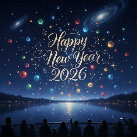 Free Happy New Year 2026 Wishes Short Background Download