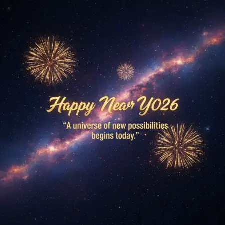 Free Happy New Year 2026 Wishes With Beautiful Quotes Background Download