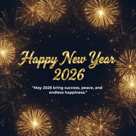 Free Happy New Year 2026 Wishes With Quotes For Family Background Download