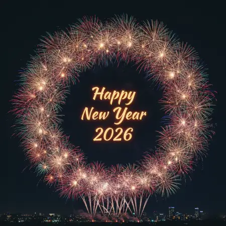 Free Happy New Year 2026 Wishes Background Download