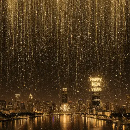 Free Happy New Year Background Celebration Concept Background Download