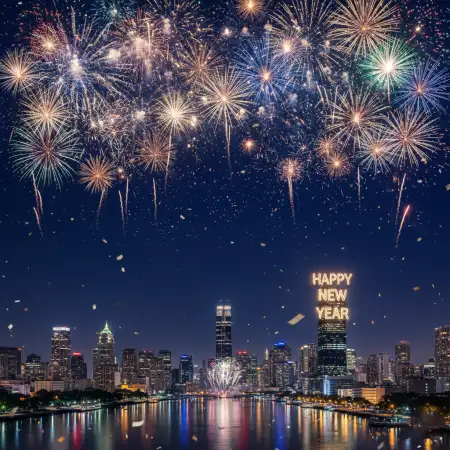 Free Happy New Year Background Glitter Sparkle Effect Background Download